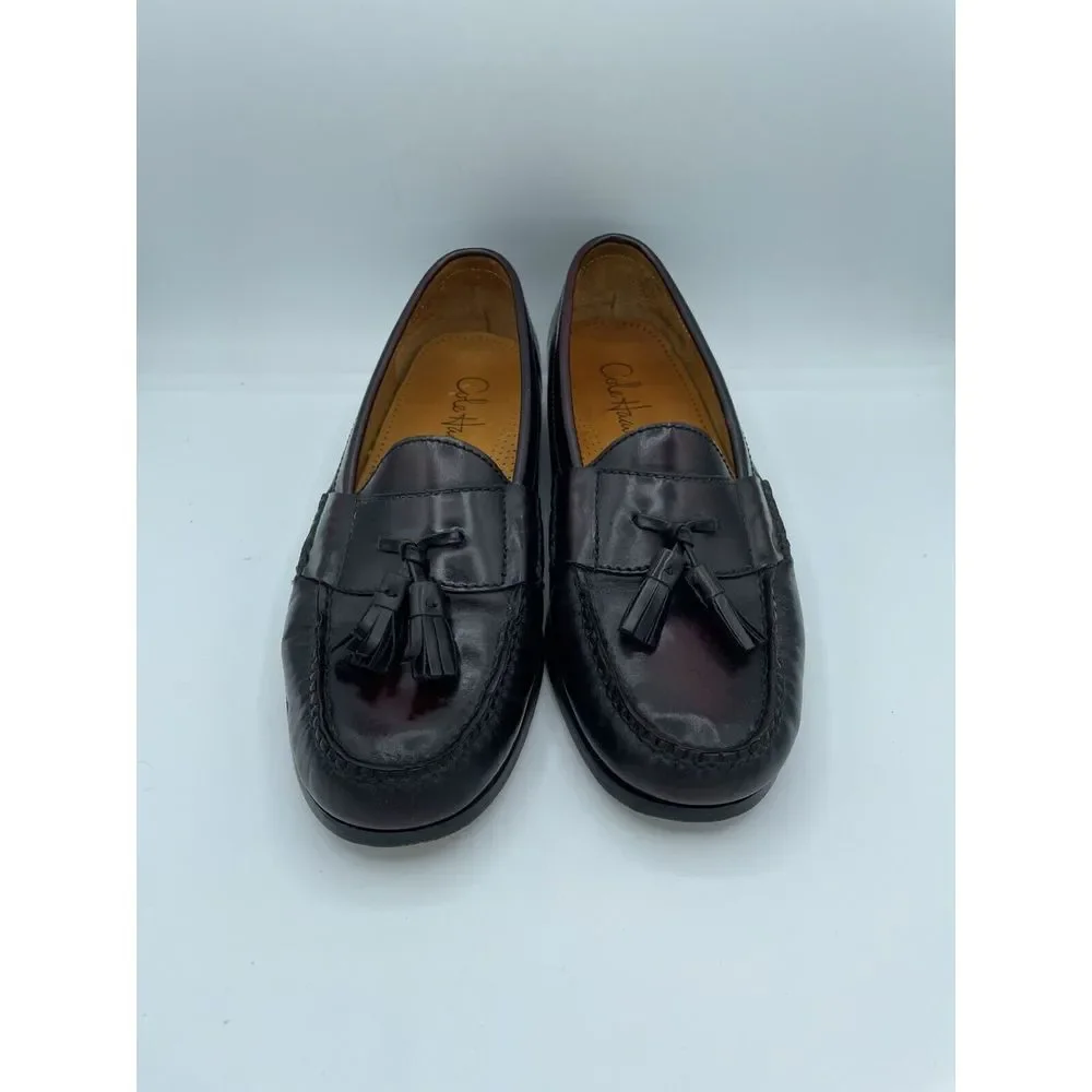 Cole Haan Men's Loafer Size 9 D Kiltie Tassel SlipOn Dress‎ Shoe Cordovan